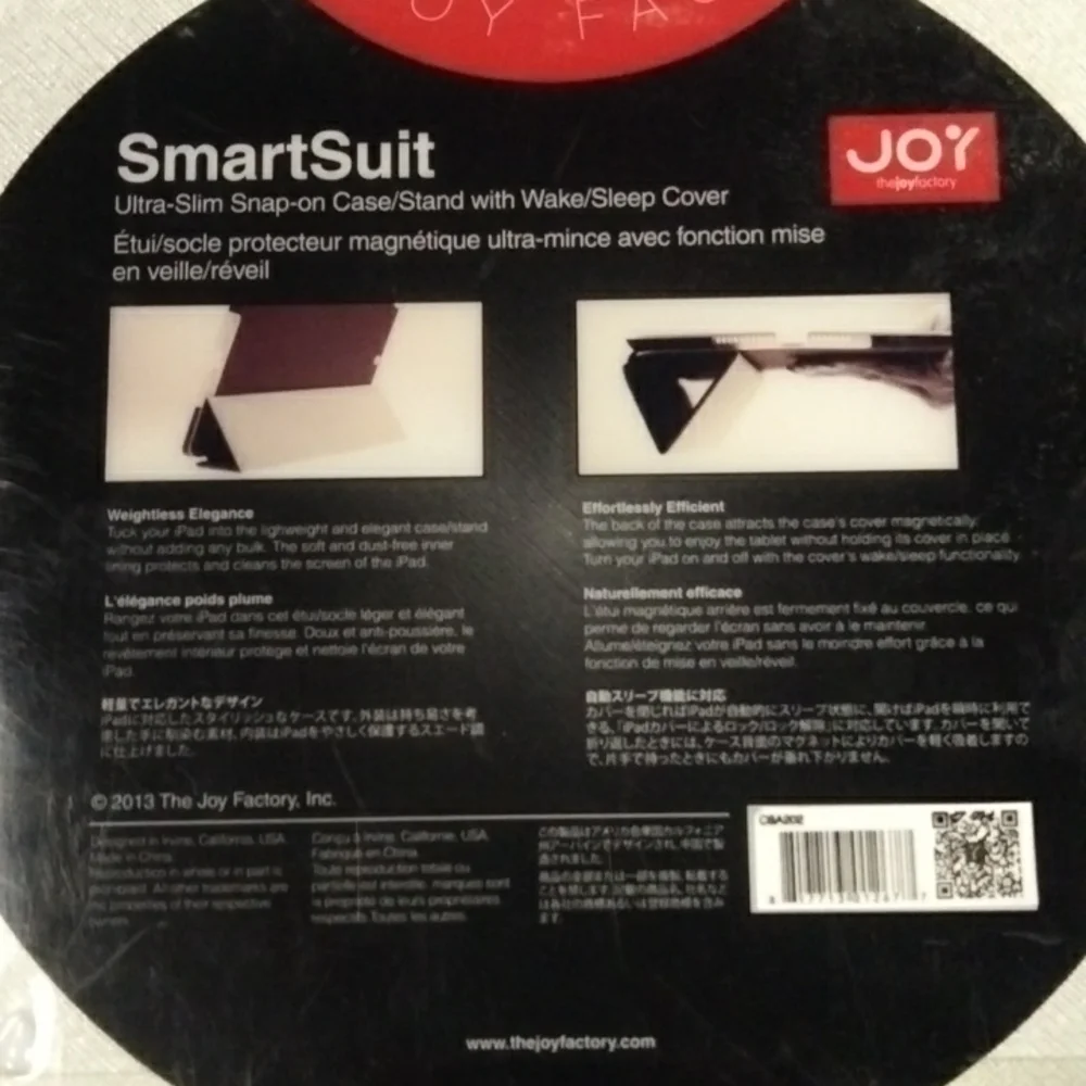 The Joy Factory SmartSuit - Ultra Slim Snap On Stand/Case with Wake/Sleep Cover